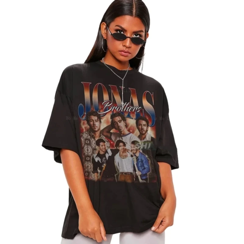 Jonas Brother Vintage Homage Bootleg Men Women Oversized Custom Tee