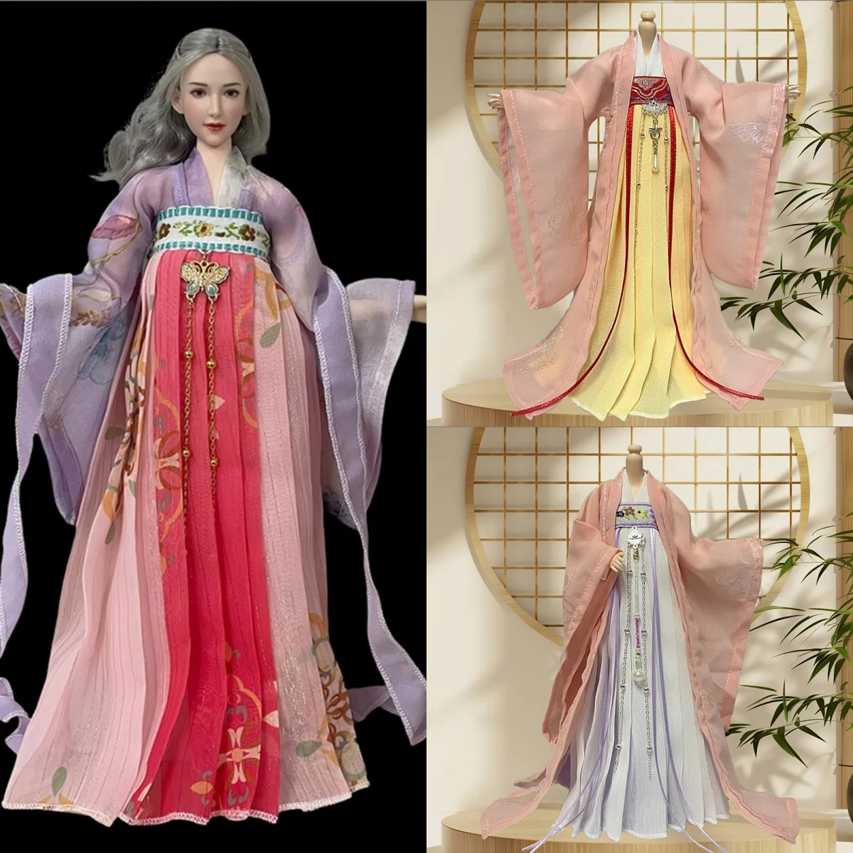 

【Без рисунка】1, масштаб 1/6, женщина-воин, принцесса, несколько изысканных аксессуаров Hanfu для 12-дюймовой экшн-фигурки, модель для DIY