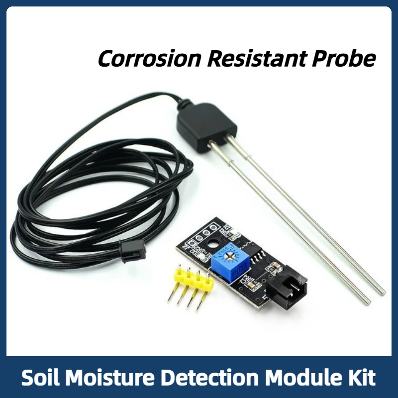 Soil Moisture Sensor Detector Module Soil Moisture Test Soil Humidity Test Corrosion Resistance Probe for Arduino