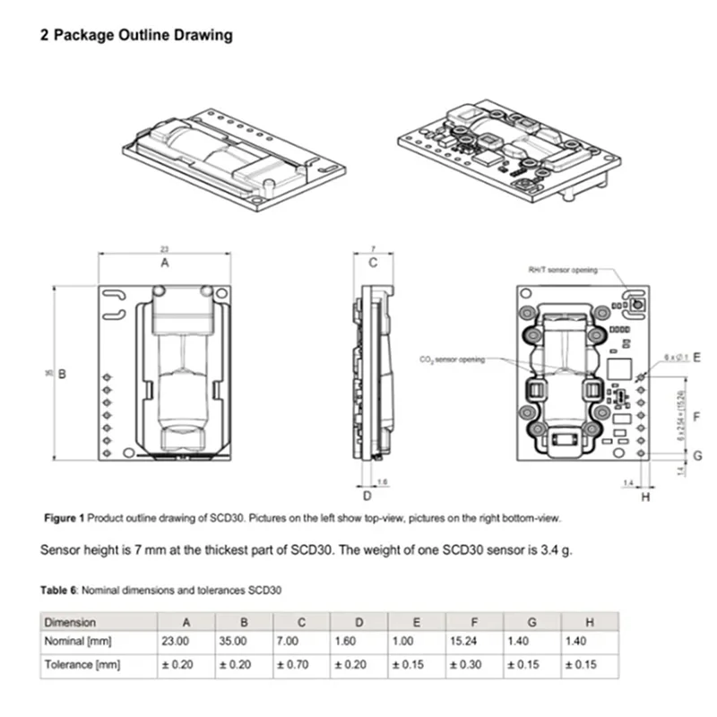 【Exclusive!】2X SCD30 Air Quality Sensors Module For CO2 And RH/T Measurements I2C Modbus PWM