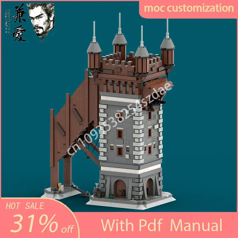 2348PCS MOC Flying Dutchman - Efteling Street View Model Building Block Diy Creative Assembly Educational Bricks Toys Kid Gift