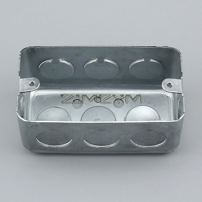 Outlet Box, 4x2 Inch Utility Electrical Box, Single Gang Electrical Box, Handy Box Galvanized Steel Receptacle Outlet - Image 4