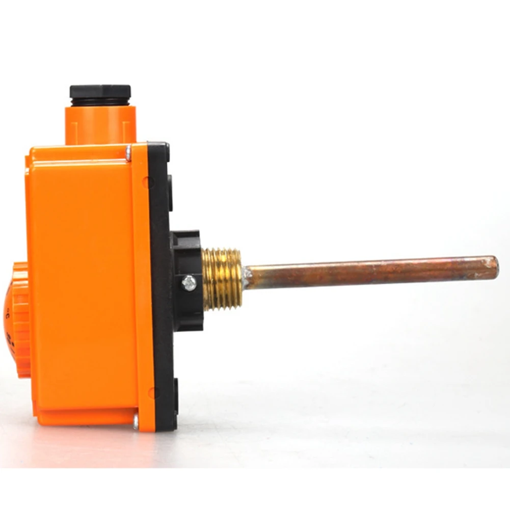 Controlador de temperatura del termostato de tubería de agua caliente, rosca macho G1/2, 90 Celsius, inicio de alta temperatura, piezas del sistema de calefacción