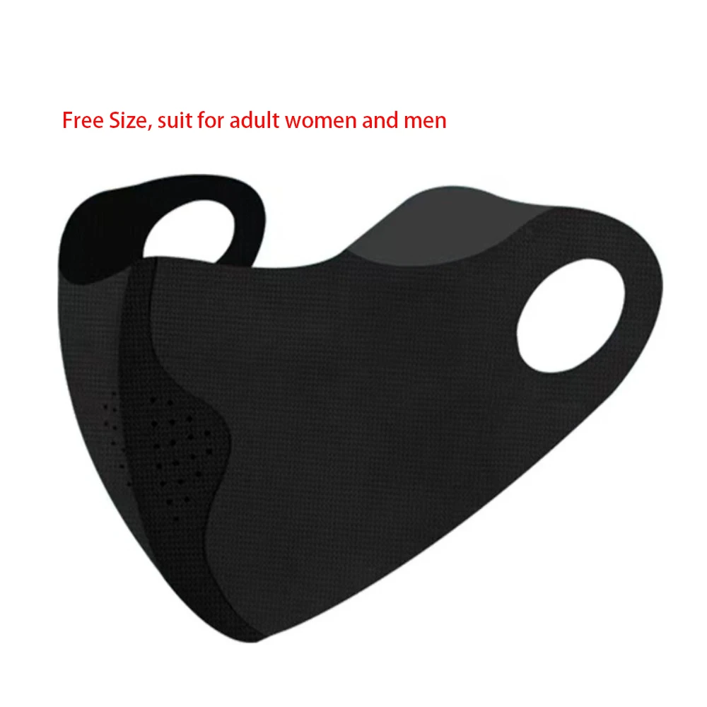 New Breathable Ice Silk Mask Washable Dustproof Riding Face Mask Anti-UV Sunscreen Mask Outdoor Sports