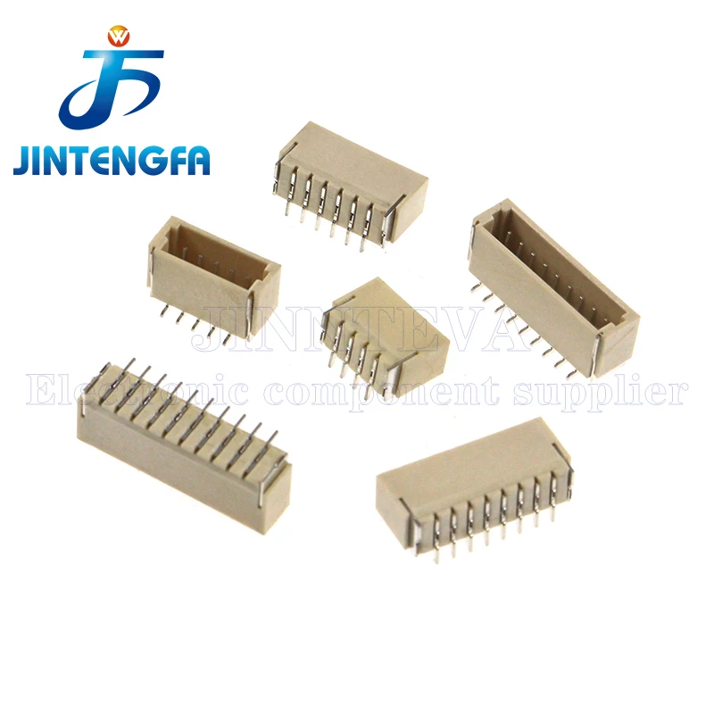 50PCS SH1.0mm 2P 3P 4P 5P 6P 7P 8P 9P 10P Pin JST 1.0MM SMD Terminals Plastic Shell Male Plug + Female Socket Wire Connector