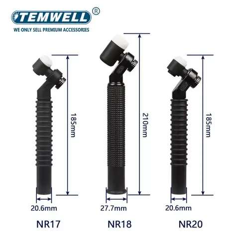 NR9 NR17 NR18 NR20 NR26 티지 헤드 360 ° 회전식 아르곤 공기 냉각 또는 수냉식 Tig 토치 헤드 회전식 용접 본체