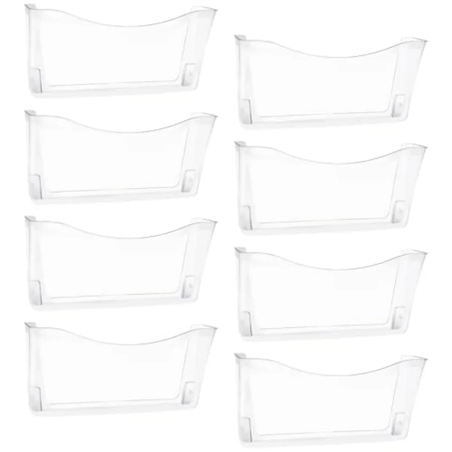 

Настенный органайзер для документов с одним карманом, пластиковый держатель для бумаг, почты, журналов, настенные лотки для папок для офиса и школы