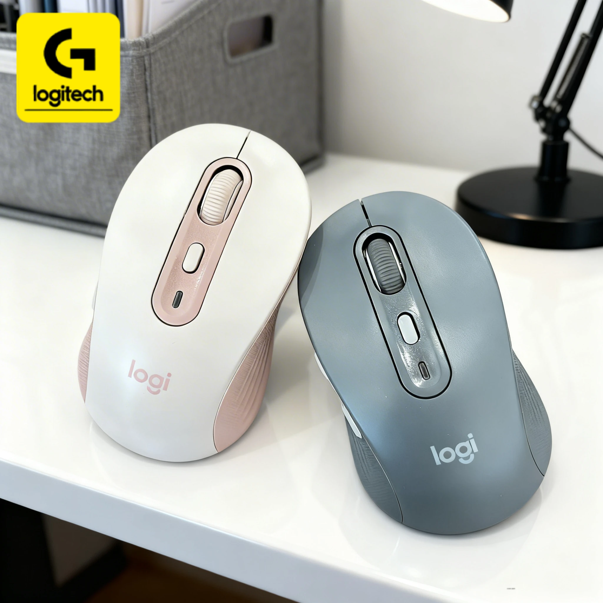 

Logitech M750/M650/M650L dual-mode wireless mouse, silent buttons + precise control, compatible with PC/Mac/laptop.