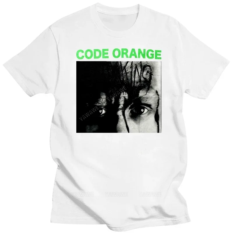 

Хлопковая футболка, модные футболки Code Orange Kids Men I Am King, черная брендовая повседневная мужская футболка с коротким рукавом, летняя футболка