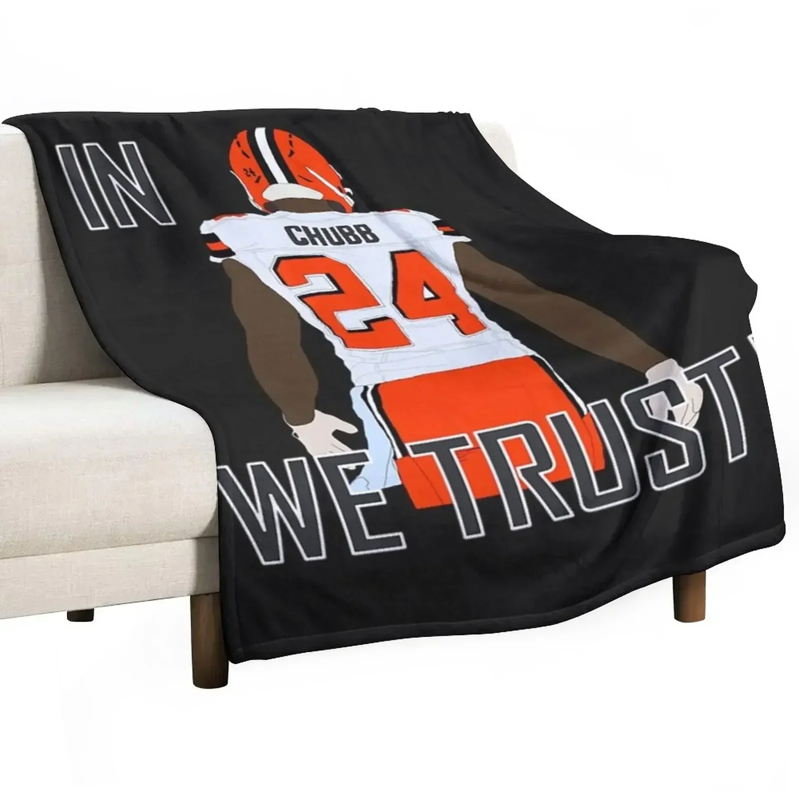 Nick Chubb T-ShirtIn Chubb We Trust! Throw Blanket Beautifuls Sleeping Bag Blankets