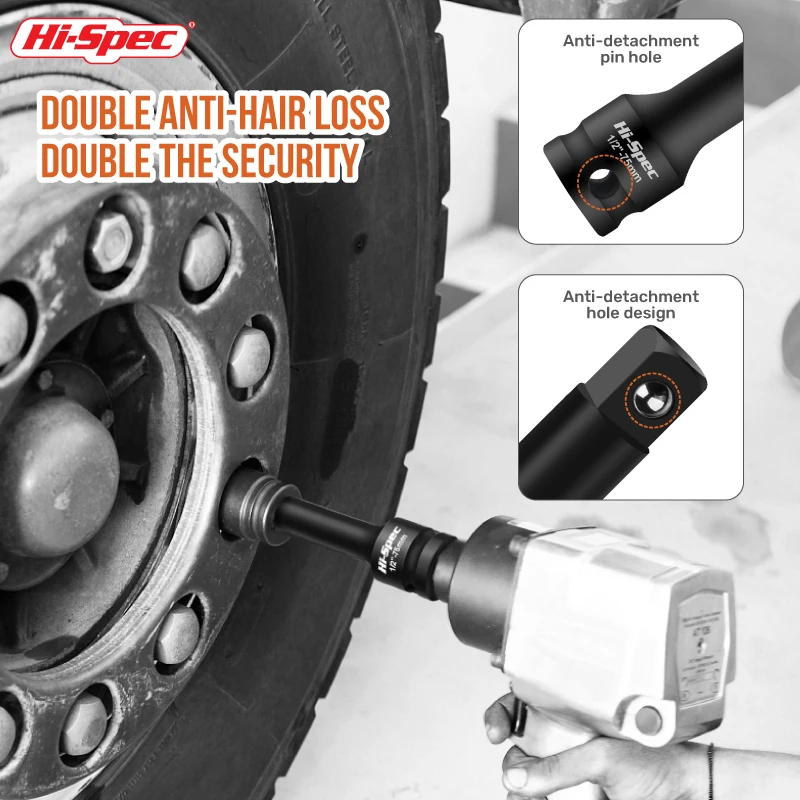 효과적인 자동차 수리 도구용 충격 소켓 익스텐션 바, Cr-V 스틸, 길이 3 인치, 5 인치, 10 인치, 15 인치, 1 개