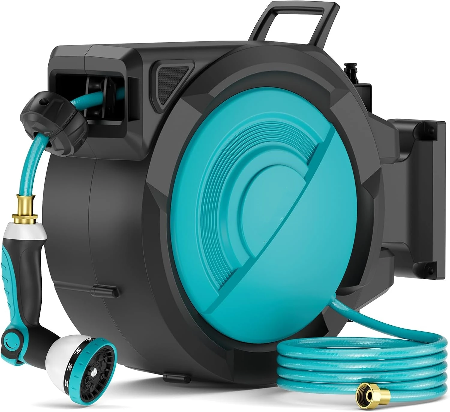 20M Auto Rewind Retractable Garden Hose Reel High Cost Performance ABS Drum for Outdoor Car/Pet/Garden Use