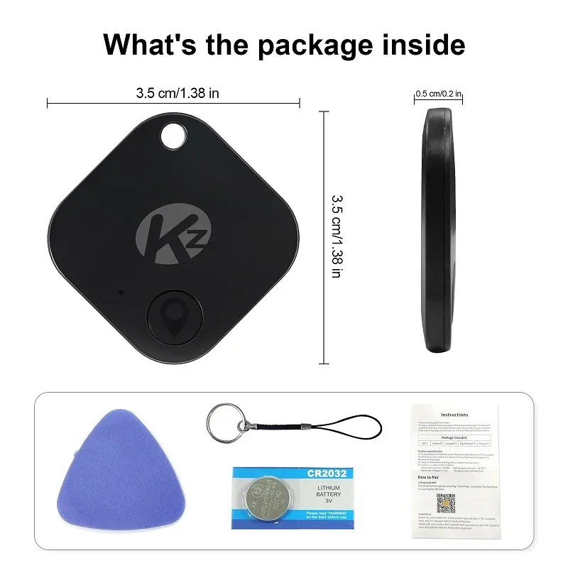 Imagem -06 - Kzo-smart Bluetooth Gps Tracker Itag sem Fio 10m Posicionamento bt Dispositivo Anti-perda Mfi Rated Locator Chave Pet Kids Finder