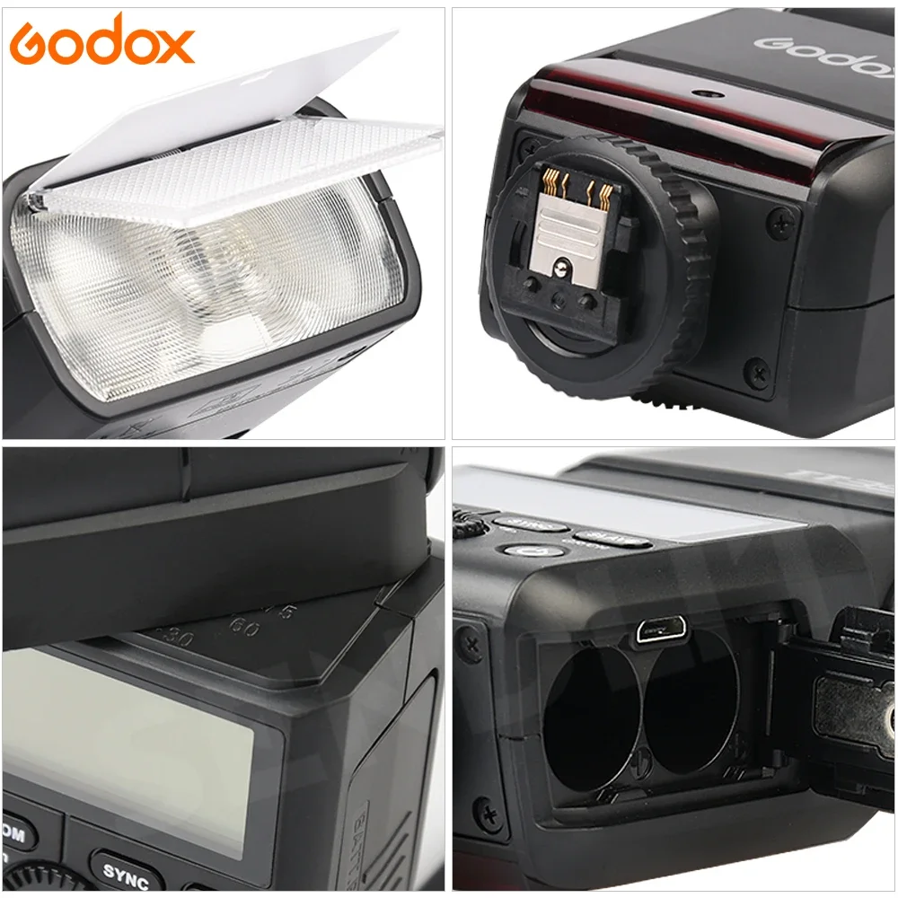 Godox TT350 카메라 플래시 스피드라이트, TTL 지원, HSS Max.1/8000s 2.4G 무선 변속기, 캐논, 소니, 니콘, 소니, 후지