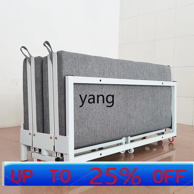 

LH folding invisible bed household small apartment into the cabinet four fold telescopic push-pull accessories with wheels