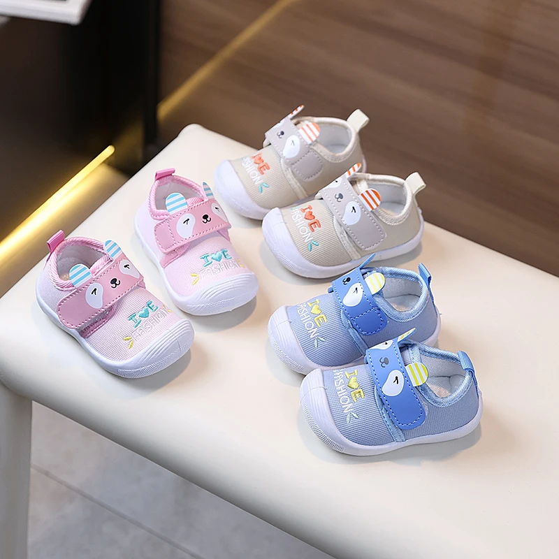 

Baby Kids Casual Shoes Toes Capped Anti-kicked Boys Girls Walking Shoes Breathable 2025 Autumn New Toddler Flat Shoes Non-slip