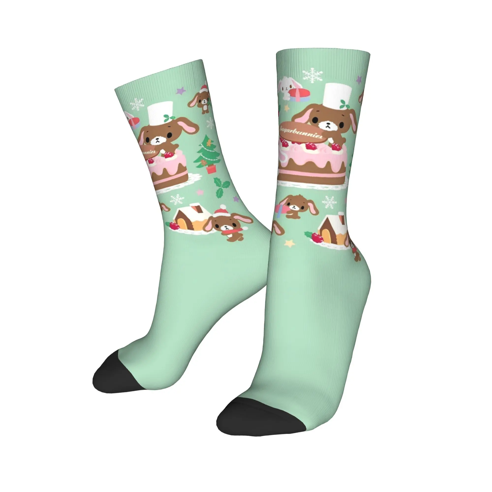 

Модные баскетбольные носки Sugarbunnie Sanrio, длинные носки из полиэстера для женщин и мужчин, впитывающие пот