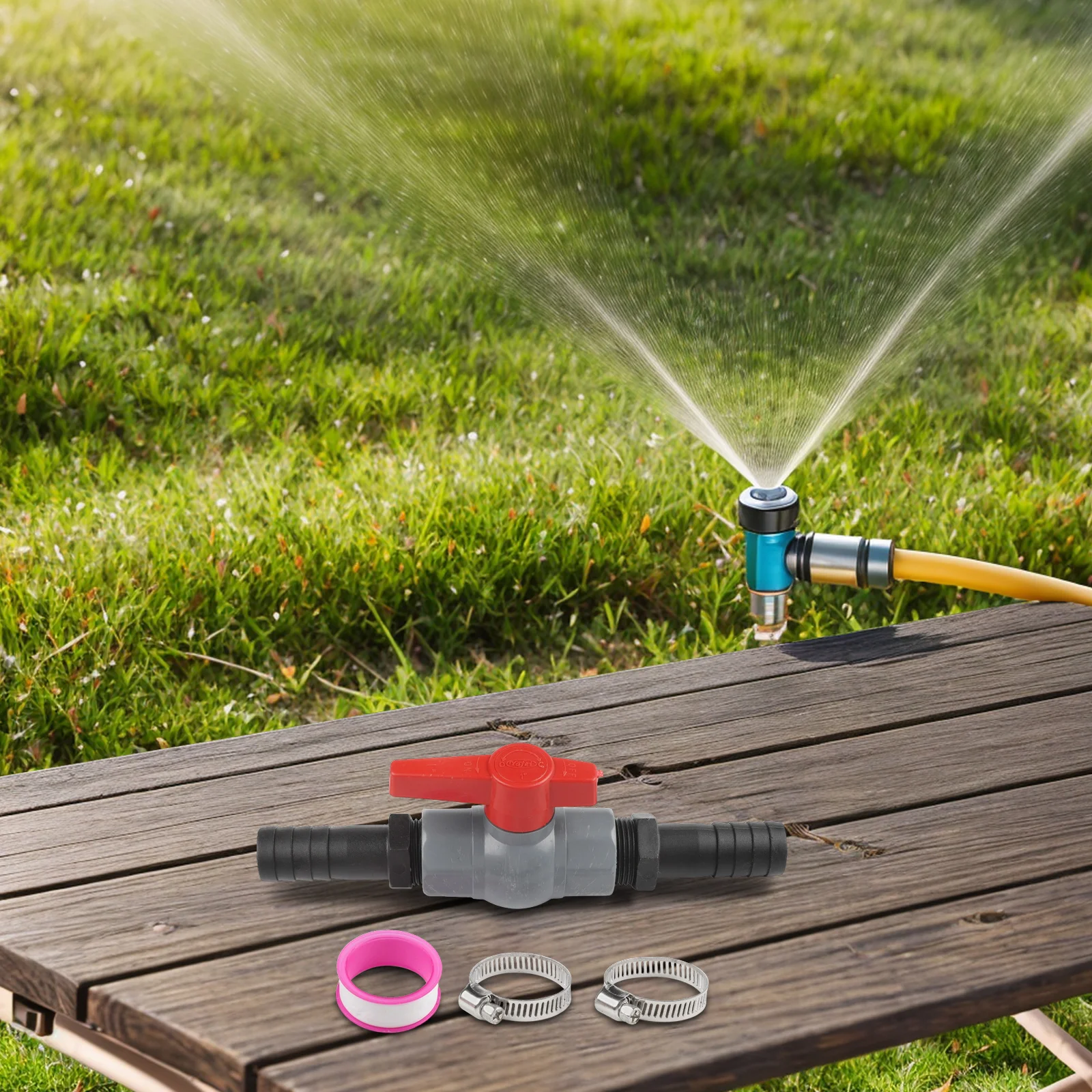 

Шаровой кран 1 1/4 дюйма с фитингом для шланга, штуцер для надежного подключения ирригационных систем