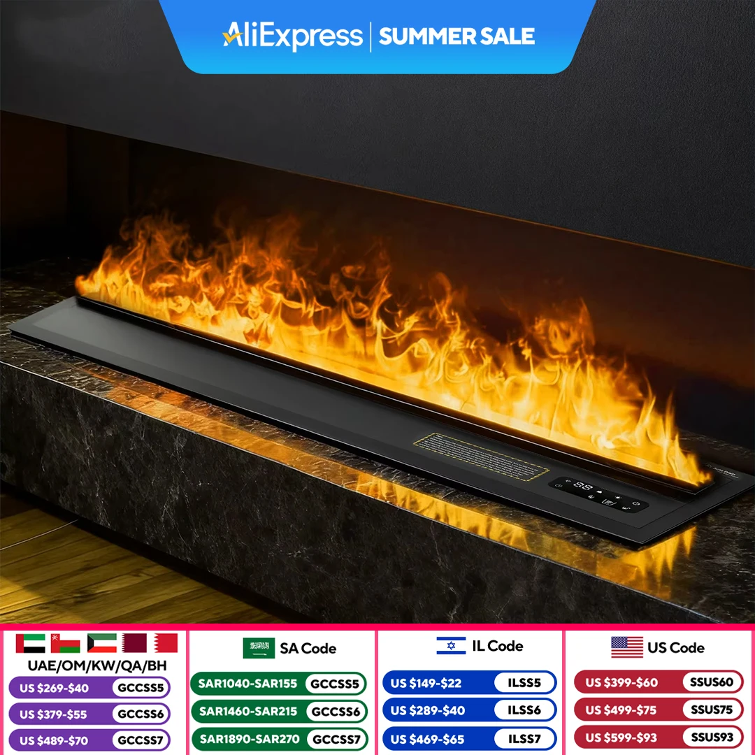 European style 3D atomizing fireplace home embedded room decoration fireplace with fire simulation electric fireplace