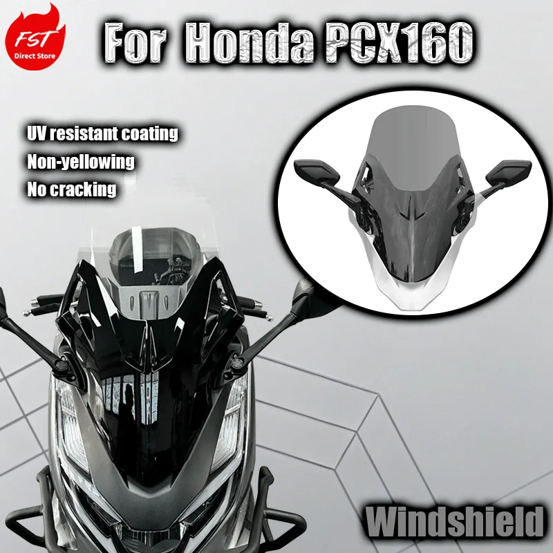 For 2021-2024 Honda PCX160 Modified with Forsa Front Windshield and PCX160 Forward Windshield Kit