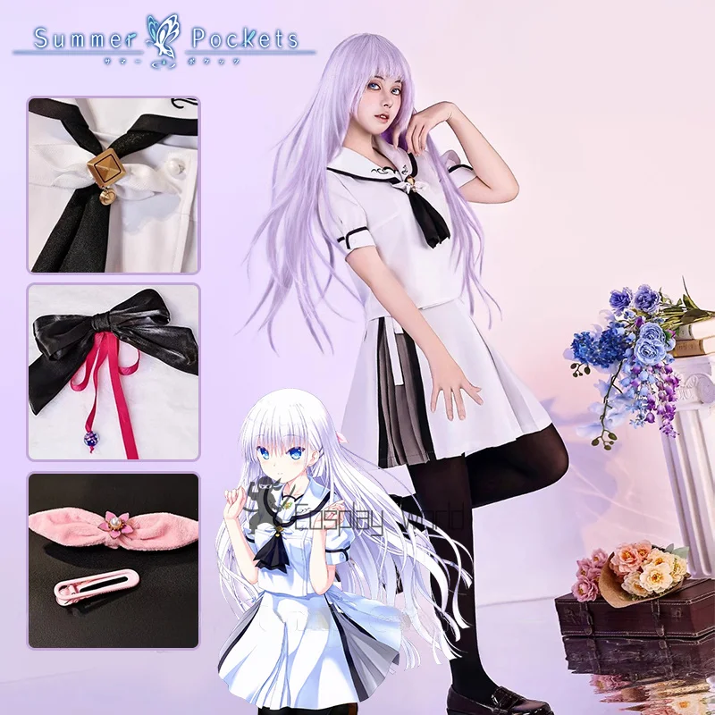 

Аниме летние карманы Naruse Shiroha Sorakado Ao косплей костюм школьная форма юбка JK костюм заколки для волос чулки для женщин и девочек вечерние