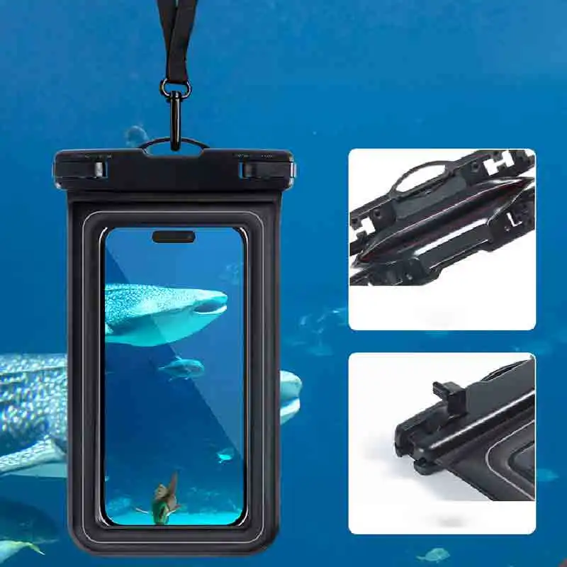 New Float Waterproof Phone Bag For iPhone 15 14 13 12 11 Pro Max 14 Plus XR Universal Crossboday Swim Storage Pouch Case