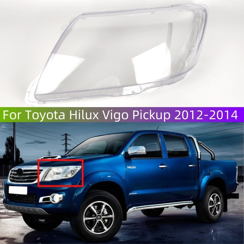 For Toyota Hilux Vigo Pickup 2012 2013 2014 Car Articles Headlight Lens Replace The Original Lampshade