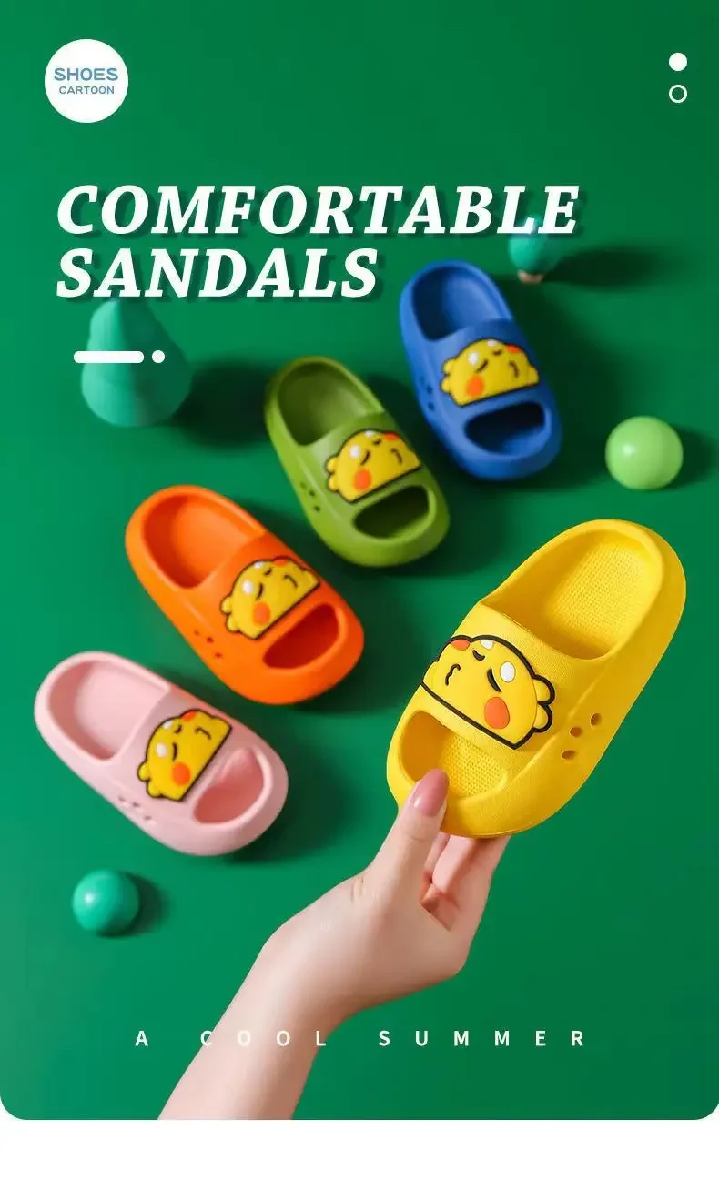 

Children's EVA Slippers, Girls' Cartoon Teddy Bear Soft Bottom Anti Slip Slippers, Boys' Odor Proof Anti Slip Bathroom Slippers
