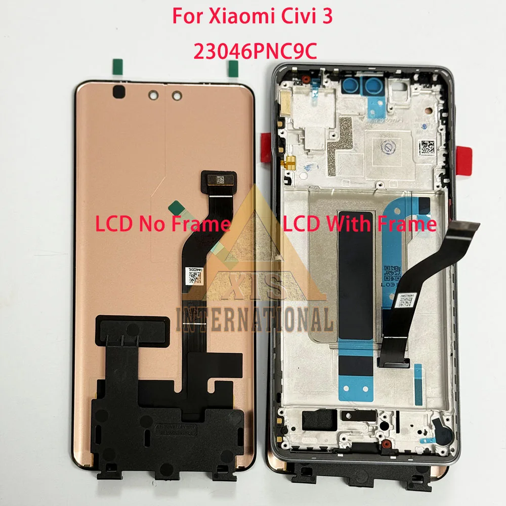 original-655-amoled-for-xiaomi-civi-2-civi-3-lcd-display-screen-touch-for-civi-4-pro-24053py09c-civi-5-pro-lcd-frame