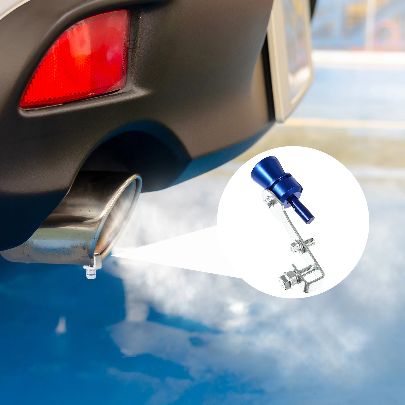 

Aluminum Alloy Car Sound Whistle Turbo Exhaust Simulator Blowing Out Vehicle Noise Device Blue 10.5X2.5Cm Easy Install Engine
