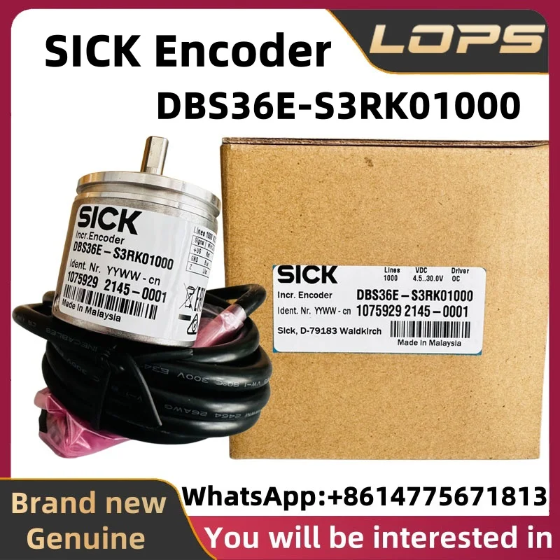 DBS36E-S3RK01000 1075929 SICK incremental encoder, brand new genuine, Spot supply, welcome to consult
