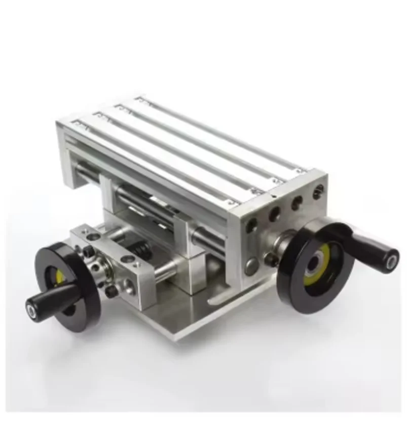 Mini High-Precision Multi-Function Workbench Bench Drill Milling Machine Cross Sliding Table Dovetail Carriage Micro Vise 20X8CM