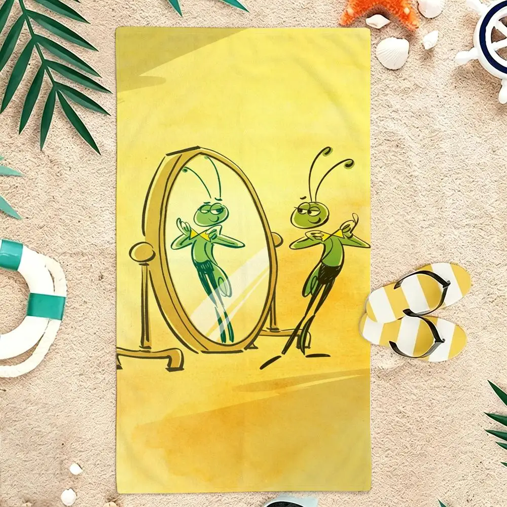 Kids Cartoon P-Poop Spring and The Others Towel Microfiber soft Beach Towel for Travel Fitness Sauna Bathing Camping