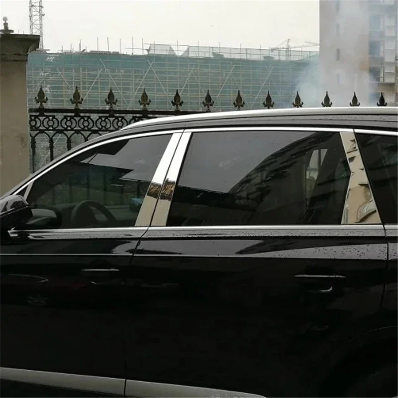 

WELKINRY для Audi Q7 4M 2-го поколения 2016-2023 кузов автомобиля из нержавеющей стали, двери, окна, центральный средний B C, накладка на стойку колонны