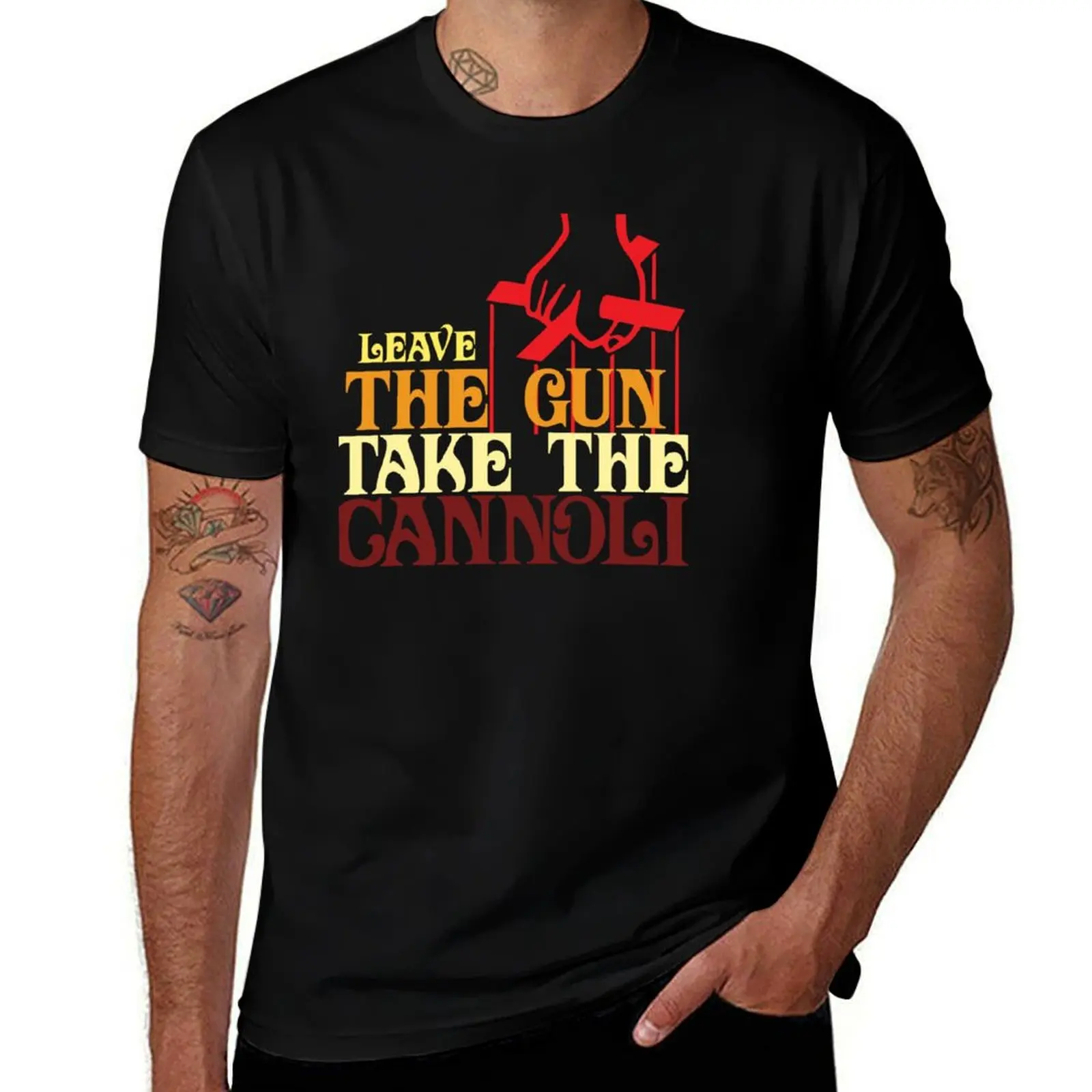 

Leave shirt man Cannoli graphic The Gun designer Take The T-Shirt tshirt t shirts t anime