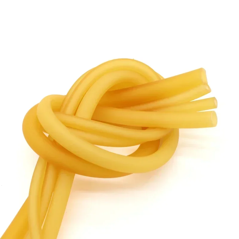 Nature Latex Rubber Hoses Yellow IDxOD 1.6~18mm High Resilient Surgical Medical Tube Slingshot Catapult Elastic Band