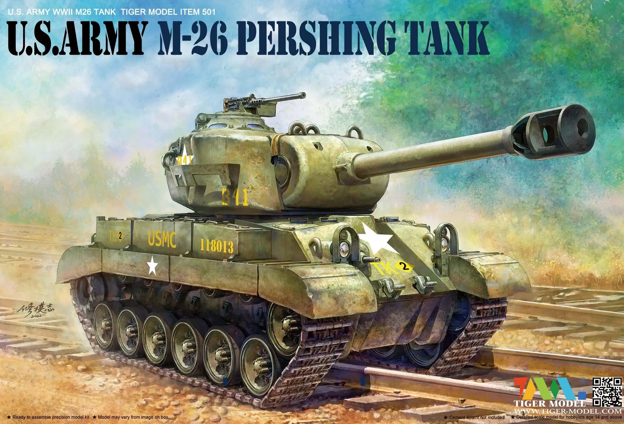 Tiger Model 501 U.S.ARMY M-26 PERSHING TANK