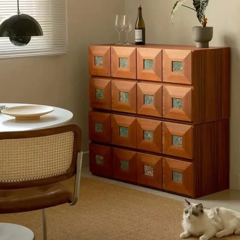 خزانة خشبية قابلة للتكديس، حامل منظم، خزائن غرفة المعيشة الحديثة الاسكندنافية، ركن غرفة النوم، أثاث منزلي صغير فيترينا