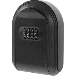 Hidden Key Box Password Lock Door Wall Mounted Safe (Black) 1pc Outdoor Combination Mini Chain