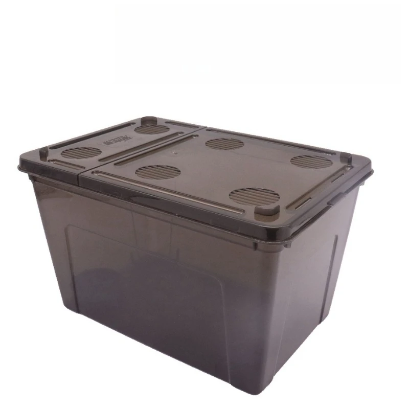 

Reptile Breeding Box with Basking Platform and Hideout for Turtle Spider Crab Gecko Frog Snail Simple Pet Habitat Enclosure Tank