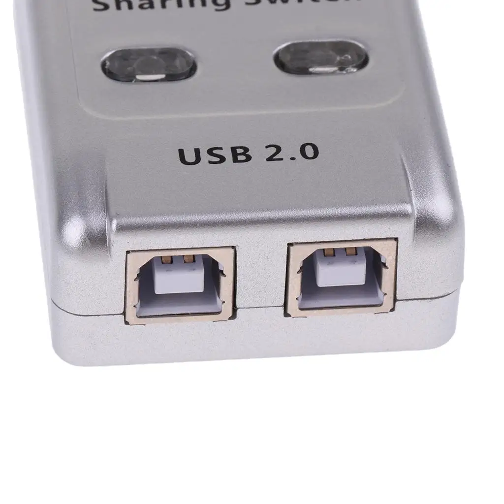 USB 2.0 Auto Sharing Switch Multi USB Port Hub ABS Material for Dual Computer Peripheral Sharing