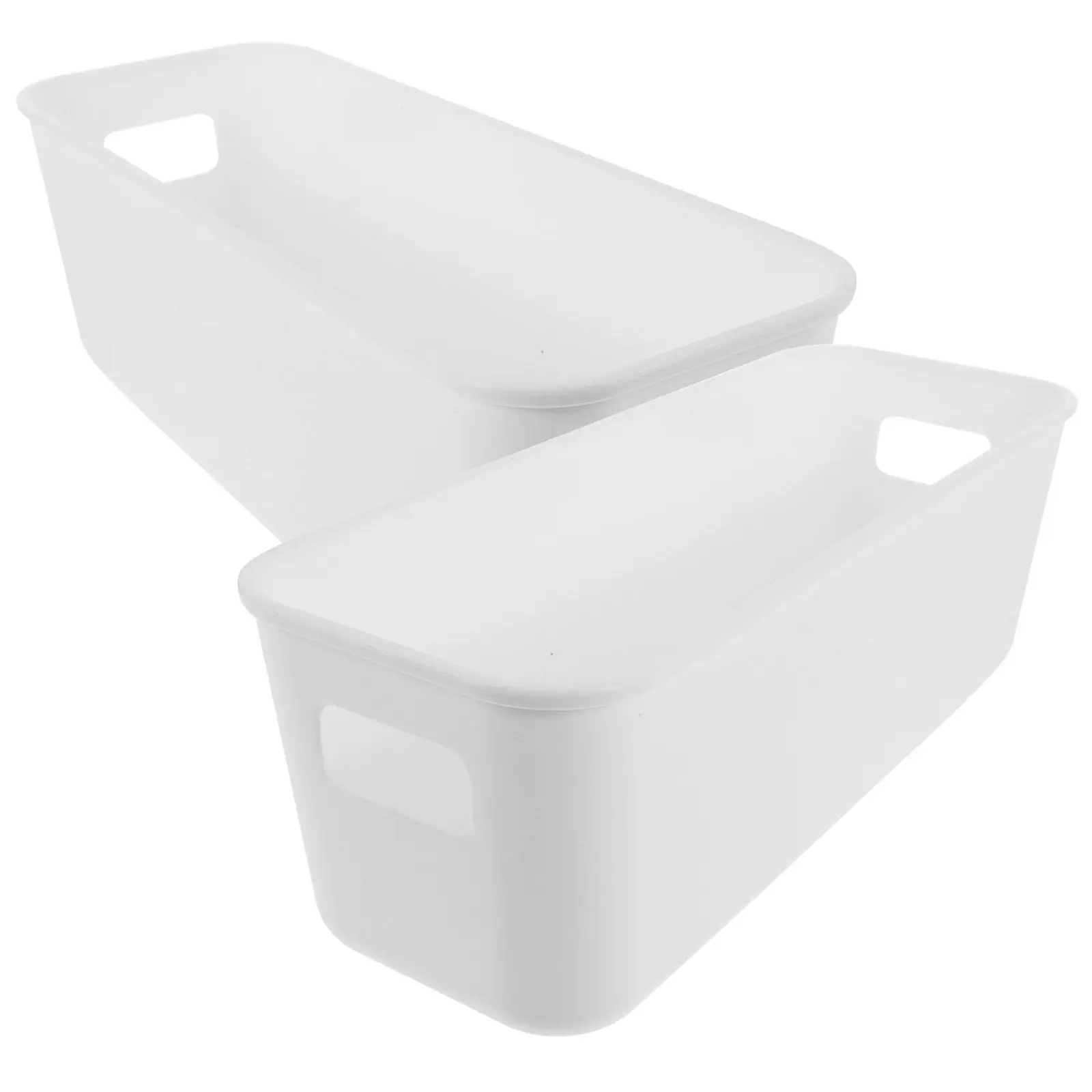 2Pcs Stackable Desktop Storage Box for Cellphone Cases Small Objects Elegant Design Home Office Desk Organizer Box Tidy Clean