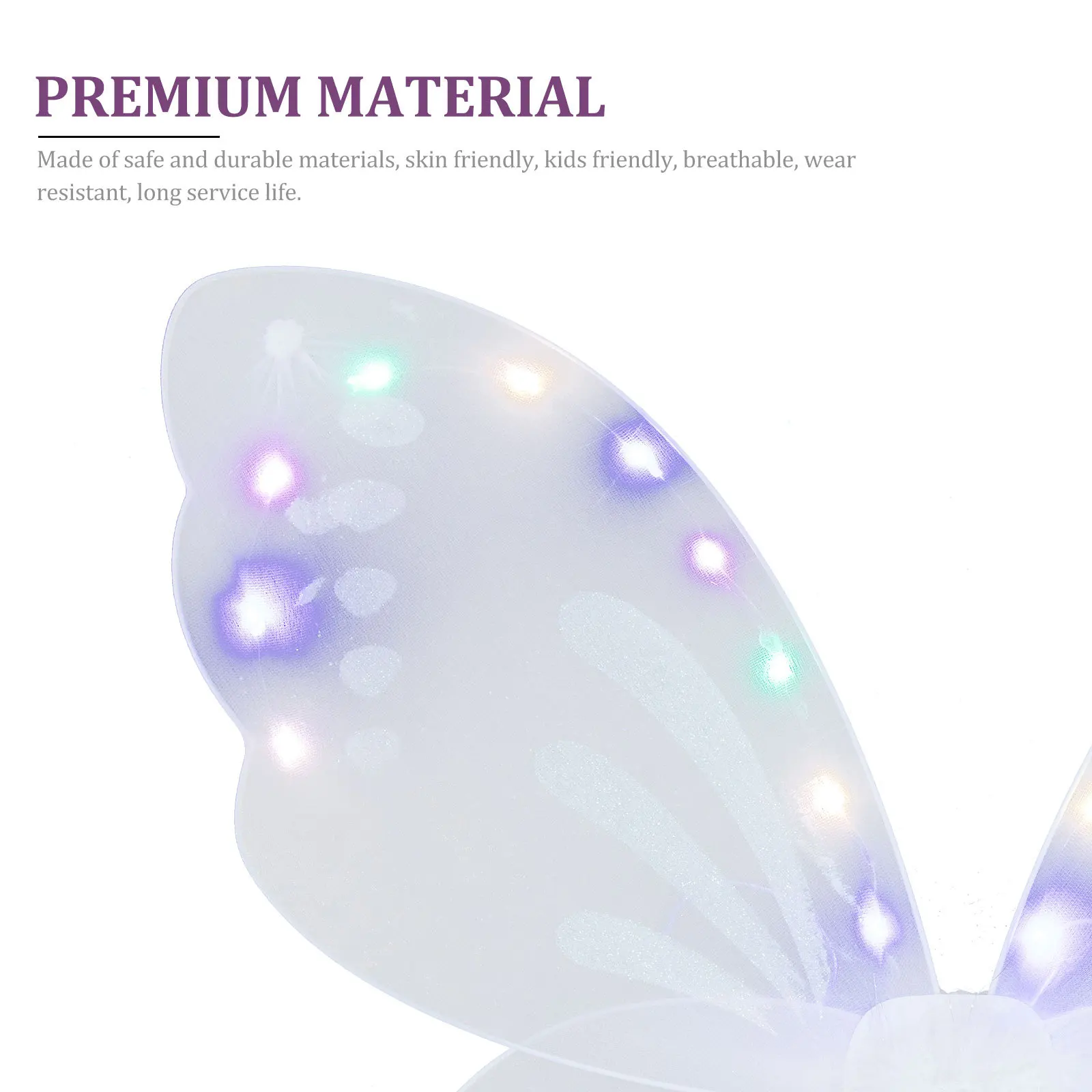 

Светящиеся крылья феи, детский реквизит, дышащие легкие аксессуары для девочек, костюм, декоративное крыло бабочки, сцена на Хэллоуин