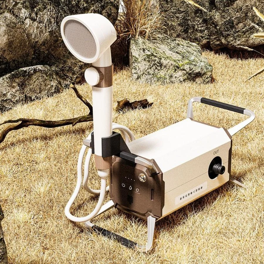 Multifunctional Portable Outdoor Diaphragm Pump, Camping Water Pump for Shower, Watering, Vegetable & Car Washing