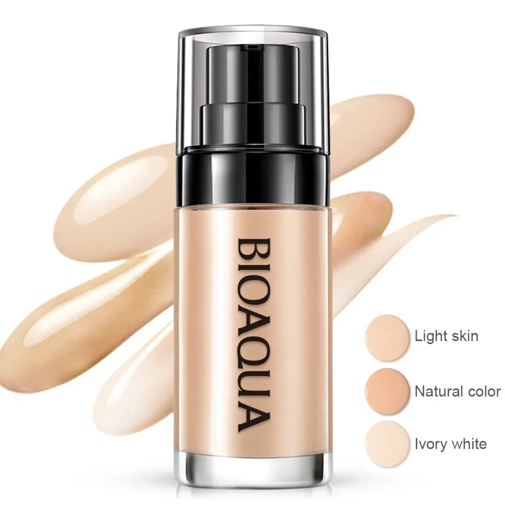 Face Base Vloeibare Foundation Make-Up Concealer Waterdichte Whitening Langdurige Bb Cream Cosmetica