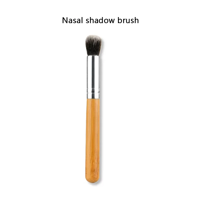 1PCS Professional Makeup brushes Bamboo Handle Powder Concealer Liquid Foundation Makeup Tools Beauty Cosmetics  Brusher