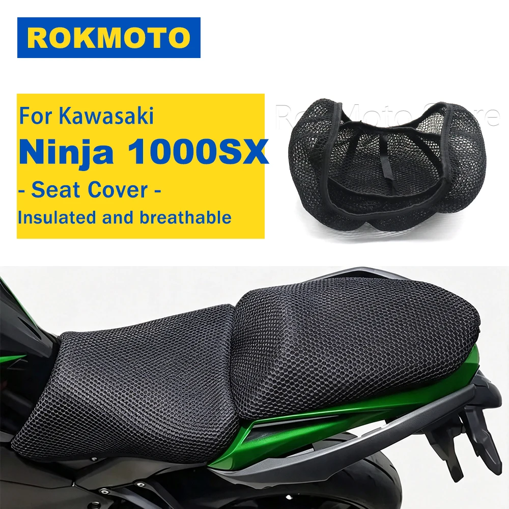 For Kawasaki Ninja 1000SX Z1000SX Motorcycle Accessories Protecting Cushion Seat Cover Breathable Comfortable 3D Mesh Seat Cover