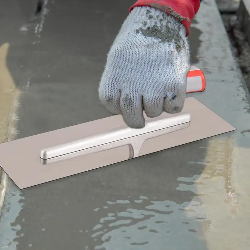 Plaster Trowel Flat Masonry Hand Trowels Lightweight Pool Trowel Trowel Concrete Tool With Ergonomic Handle For Sheetrock