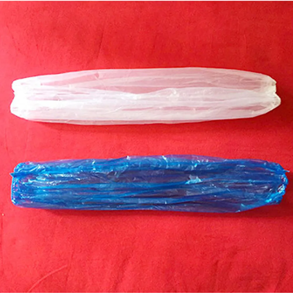 

1 пара водонепроницаемых маслостойких одноразовых защитных нарукавников для кухни, эластичные синие водонепроницаемые нарукавники для уборки