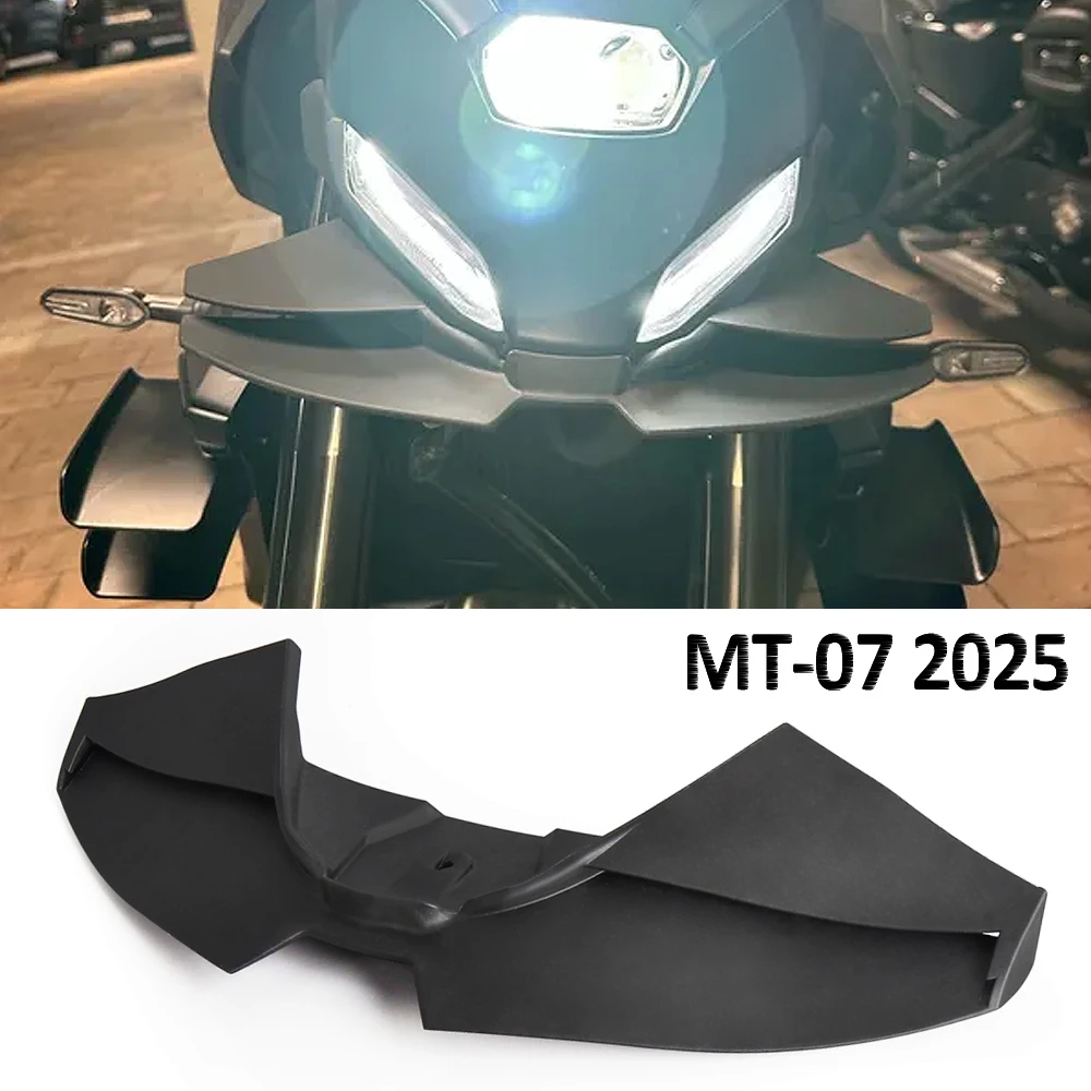 

Motorcycle Accessories Black Naked Front Downforce Spoiler Winglet Aerodynamic Wing Kit Spoiler For YAMAHA MT 07 MT07 MT-07 2025